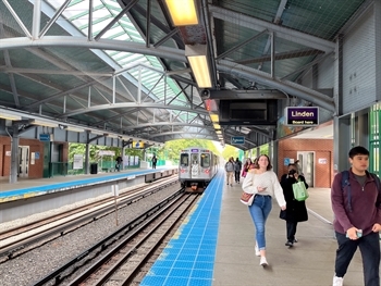CTA rail station in Evanston