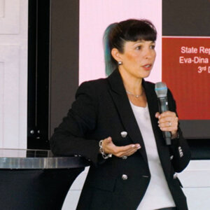 eva dina delgado speaking