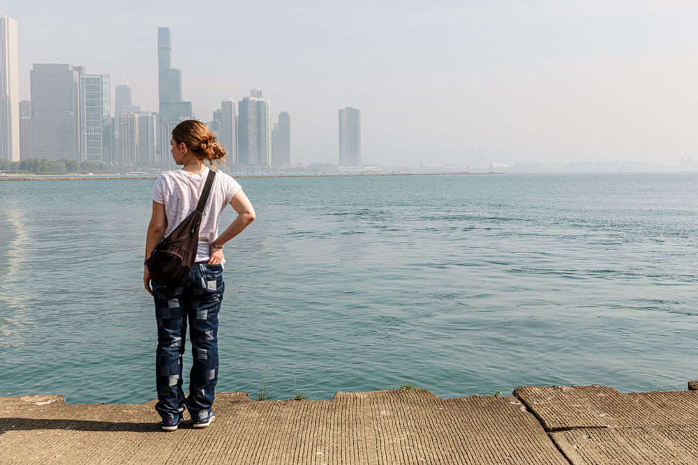 Lake Michigan Chicago skyline